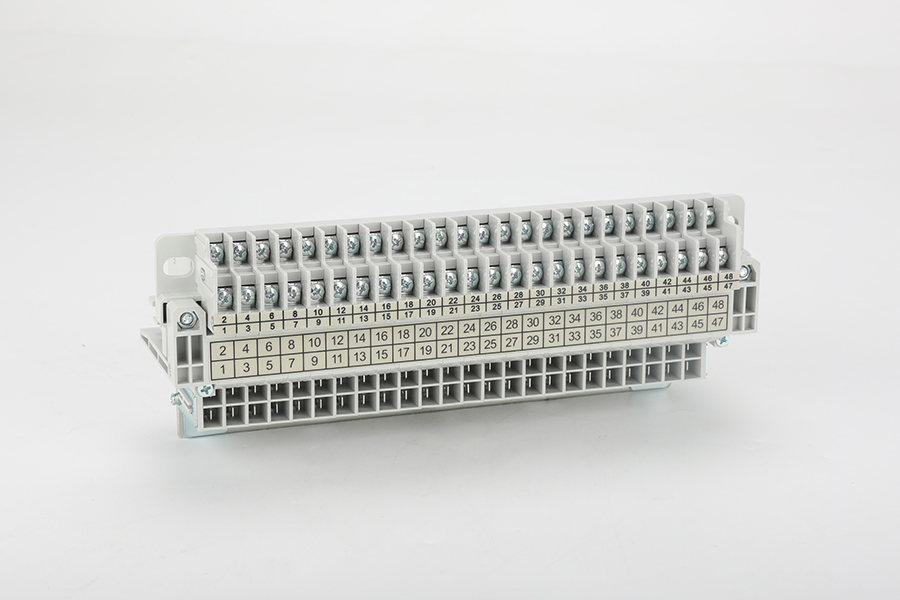 DW45-47C 回路抽屉式接线端子 白灰色 双孔